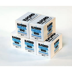 5x Ilford 1780624 photo film in black and white 36 shots