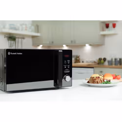Russell Hobbs RHM2076B 20 Litre 800 W Black Digital Solo Microwave with 5 Power Levels