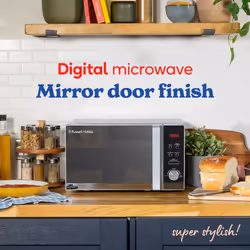Russell Hobbs RHM2076S Turbo Lite Digital 800w Solo Microwave Silver Countertop 20 L - Additional view 5