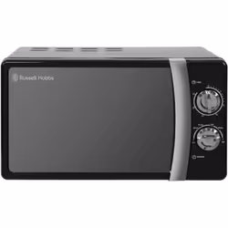 Dimensions: 25.6cm x 45.1cm x 32.6cm The RHMM701B Russell Hobbs black microwave is modern and has a stylish mirror door. This ...