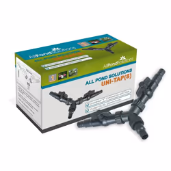 AllPondSolutions Uni Tap 3 Way Y Pond Hose with Adaptor Taps 20/25mm