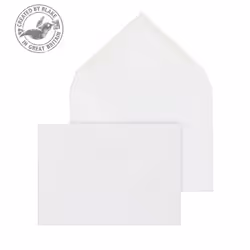 Blake Purely Everyday White Gummed Banker Invitation C6 114x162mm 90gsm (Pack 1000), C6 (114 x 162 mm), White, 90 g/m², 114 m ...