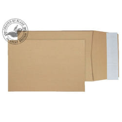 Blake Purely Packaging Gusset Pocket Peel and Seal Manilla 120gsm C5 229×162×25mm (Pk 125)