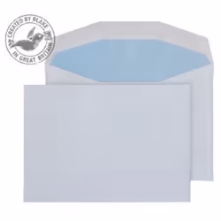 Blake Purely Everyday White Gummed Mailer C6 114X162mm 80gsm (Pack 1000), C6 (114 x 162 mm), White, Paper, 80 g/m², 162 mm, 1 ...