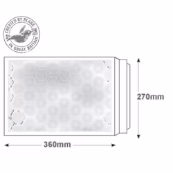 Blake Purely Packaging Envolite White Padded Bubble Pocket Peel and Seal 360x270mm (Pk 100)