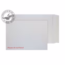 Blake Purely Packaging PDNB Board Back Pocket Peel and Seal White C4 324×229mm 120g Pk 125, C4 (229 x 324 mm), White, 120 g/m ...