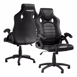 BraZen Gaming Chairs Puma PC Gaming Chair Black/Grey - Additional view 5