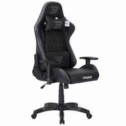 BraZen Gaming Chairs Emperor XXX Elite Esports, PC gaming chair, 120 kg, Padded seat, Padded backrest, Black, Black