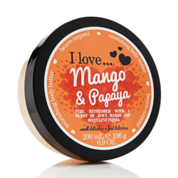 Mango & Papaya Body Butter, 87% Naturally Derived Ingredients, Shea Butter & Coconut Oil for Soft, Hydrated Skin, Moisturizing & Lightly Scented,