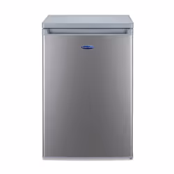 This 109-litre refrigerator features a 95L fridge and 14L freezer with a 4-level rating. adjustable glass shelves. and a reve ...