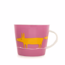 Scion Mr Fox Mug, 0.35L - Pink & Orange