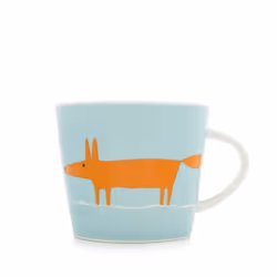 Scion Mr Fox Mug, 0.35L - Orange & Duckegg