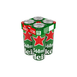Heineken 4 Pints (Case of 6 x 4x568ml)