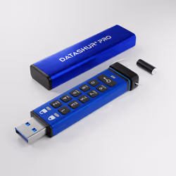 iStorage datAshur PRO 256-bit 32GB USB 3.0 secure encrypted flash drive IS-FL-DA3-256-32, 32 GB, USB Type-A, 3.2 Gen 1 (3.1 G ...