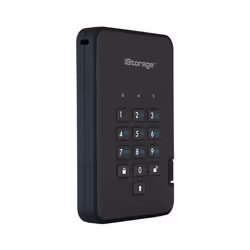 iStorage diskAshur2 256-bit 1TB USB 3.2 secure encrypted solid-state drive - Black IS-DA2-256-SSD-1TB-B - Additional view 4