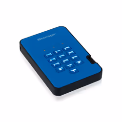 iStorage diskAshur2 256-bit 1TB USB 3.2 secure encrypted hard drive - Blue IS-DA2-256-1000-BE - Additional view 4