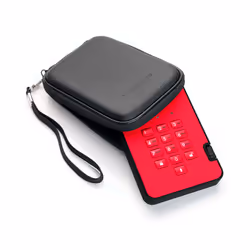 iStorage diskAshur2 256-bit 1TB USB 3.2 secure encrypted hard drive - Red IS-DA2-256-1000-R - Additional view 5