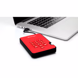 iStorage diskAshur2 256-bit 1TB USB 3.2 secure encrypted hard drive - Red IS-DA2-256-1000-R - Additional view 6