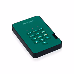 iStorage diskAshur2 256-bit 256GB USB 3.2 secure encrypted solid-state drive - Green IS-DA2-256-SSD-256-GN - Additional view 4