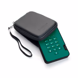 iStorage diskAshur2 256-bit 256GB USB 3.2 secure encrypted solid-state drive - Green IS-DA2-256-SSD-256-GN - Additional view 5