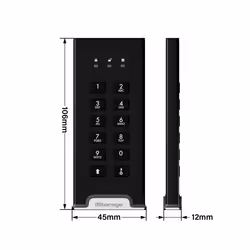 iStorage diskAshur M2 PIN 2 TB USB Type-A / USB Type-C 3.2 Gen 1 (3.1 Gen 1) Black - Additional view 4