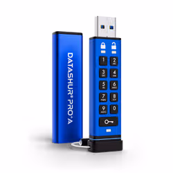 iStorage datAshur PRO+A 32GB | FIPS 140-3 Level 3 Certified | BSPA Certified | Secure USB Type-A drive | AES-XTS 256-bit Hardware Encryption | PIN protected - Additional view 2
