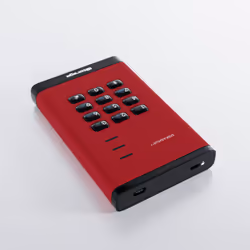 iStorage diskAshur3 HDD 256-bit 4TB - Red - Additional view 4