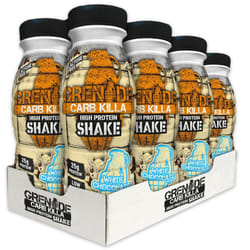 Grenade Carb Killa White Chocolate High Protein Shake Bottles, 8 x 330 ml