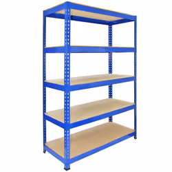 1 Racking Bay 120cm Garage Shelves Storage Warehouse Shelving Unit Steel 5 Tier