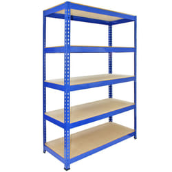 1 Racking Bay 120cm Garage Shelves Storage Warehouse Shelving Unit Steel 5 Tier