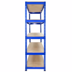 1 Racking Bay 120cm Garage Shelves Storage Warehouse Shelving Unit Steel 5 Tier