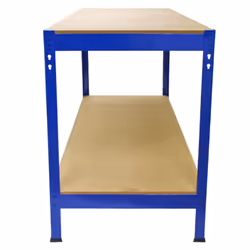 Garage Workbench / Heavy Duty Steel Shed Work Bench / Blue Metal DIY Workbenches