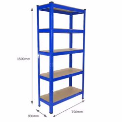 4 Racking Storage Shelving Heavy Duty Garage 5 Tier 75cm Steel Shelves Warehouse - Additional view 7