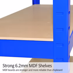 4 Racking Storage Shelving Heavy Duty Garage 5 Tier 75cm Steel Shelves Warehouse - Additional view 8