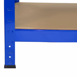 6 Garage Warehouse T-Rax Steel Blue 5 Tier 75cm Racking Shelving Storage Units - Additional view 8