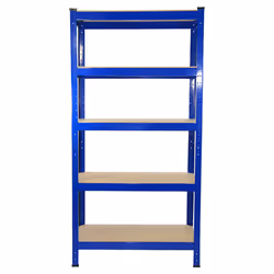 10 Garage Warehouse T-Rax Steel Blue 5 Tier 75cm Racking Shelving Storage Units - Additional view 4