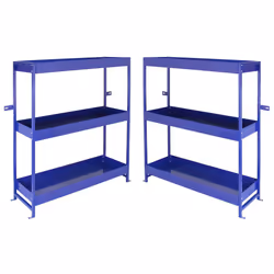 Racking Van Tool Storage Metal Shelving System Shelves Steel Rack 3 Shelf Unit - Additional view 8