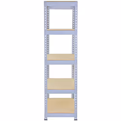 3 Garage Warehouse Q-Rax Steel Grey 5 Tier 90cm Racking Shelving Storage Units