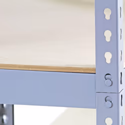3 Garage Warehouse Q-Rax Steel Grey 5 Tier 90cm Racking Shelving Storage Units - Additional view 8