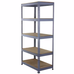 1 Racking Bay 90cm Garage Shelves Storage Warehouse Shelving Unit Steel 5 Tier