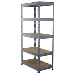 1 Racking Bay 90cm Garage Shelves Storage Warehouse Shelving Unit Steel 5 Tier