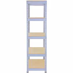 1 Racking Bay 90cm Garage Shelves Storage Warehouse Shelving Unit Steel 5 Tier