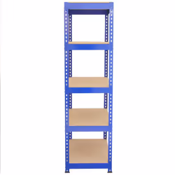 3 x Blue Racking Unit 5 Tier Garage Storage Warehouse Shelving shelf 90x50x180cm