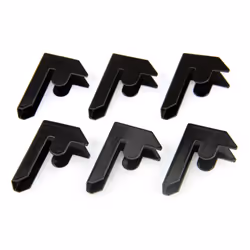 6 x Bay Connectors Garage Racking Clips Black Warehouse Steel Shelving Storage