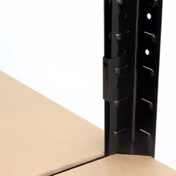 6 x Bay Connectors Garage Racking Clips Black Warehouse Steel Shelving Storage - Additional view 4
