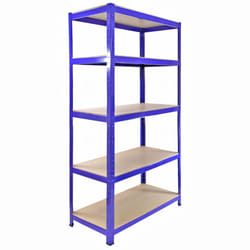 Heavy Duty T-Rax Steel Blue Racking Garage Shelving 5 Tier Shelves Racks Bays