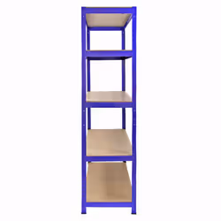 Heavy Duty T-Rax Steel Blue Racking Garage Shelving 5 Tier Shelves Racks Bays