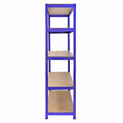 Heavy Duty T-Rax Steel Blue Racking Garage Shelving 5 Tier Shelves Racks Bays - Additional view 7