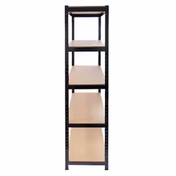 5 x 90cm Black Warehouse Storage Bays / Garage Shed Shelving / Utility Racks - Additional view 6