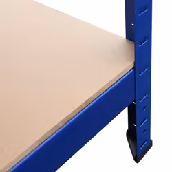 9 x Blue Racking Unit 5 Tier Garage Storage Warehouse Shelving 90 x 45 x 180cm - Additional view 5